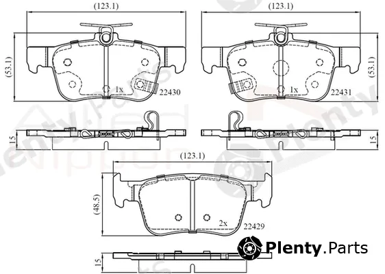 Comline ADB32407 — Brake Pad Set, disc brake ANL Braking