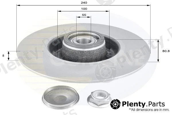 Comline ADC3010 — Brake Disc COATED