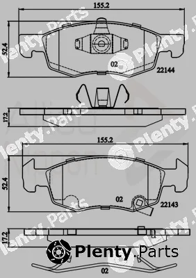 Comline ADB32301 — Brake Pad Set, disc brake ANL Braking