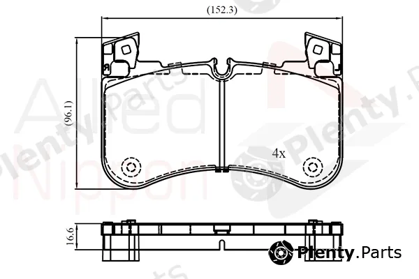 Comline ADB02840 — Brake Pad Set, disc brake ANL Braking