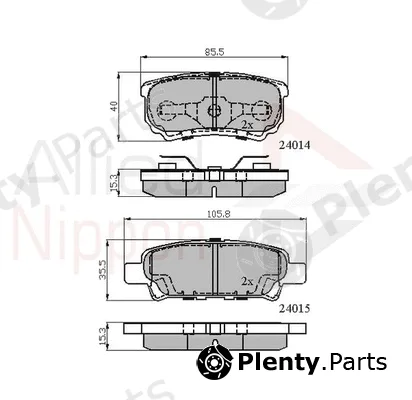 Comline ADB31290 — Brake Pad Set, disc brake ANL Braking
