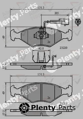 Comline ADB11295 — Brake Pad Set, disc brake ANL Braking