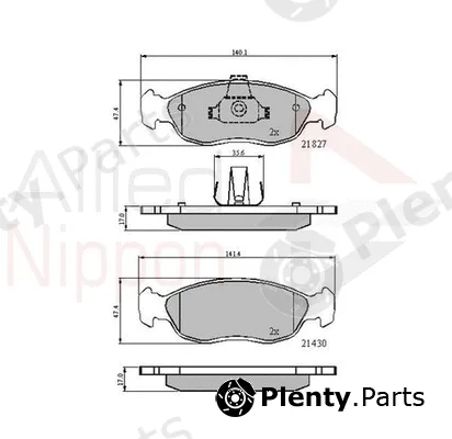 Comline ADB0570 — Brake Pad Set, disc brake ANL Braking