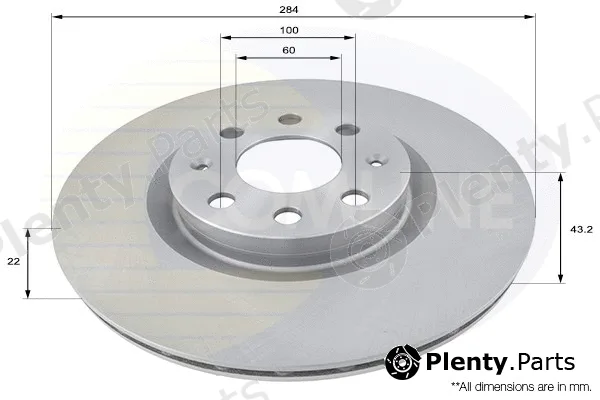 Comline ADC1819V — Brake Disc COATED