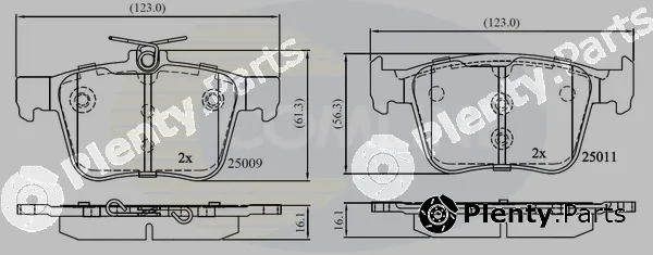 Comline CBP02157 — Brake Pad Set, disc brake Comline