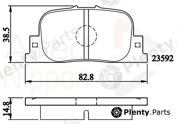 Comline ADB01172 — Brake Pad Set, disc brake ANL Braking