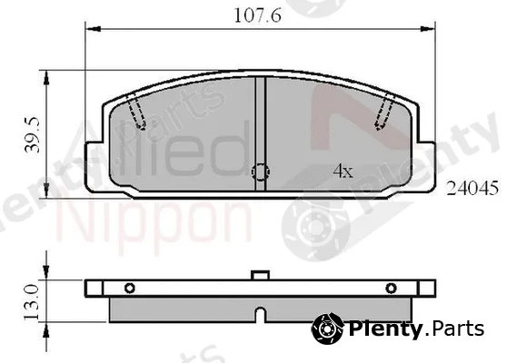 Comline ADB0819 — Brake Pad Set, disc brake ANL Braking