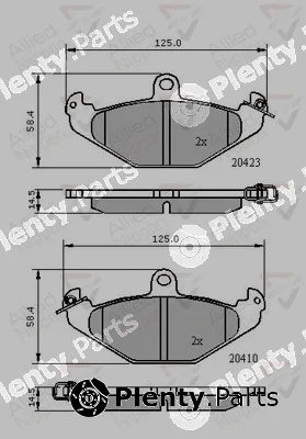Comline ADB01081 — Brake Pad Set, disc brake ANL Braking