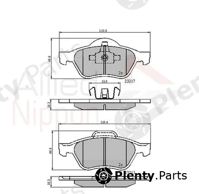 Comline ADB01115 — Brake Pad Set, disc brake ANL Braking
