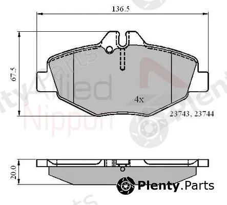 Comline ADB01209 — Brake Pad Set, disc brake ANL Braking