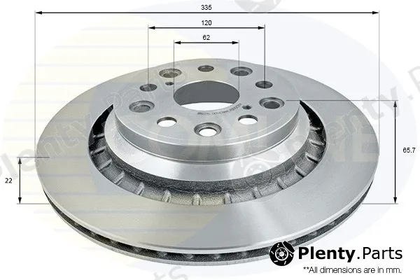 Comline ADC2506V — Brake Disc COATED