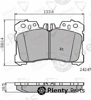Comline ADB01733 — Brake Pad Set, disc brake ANL Braking