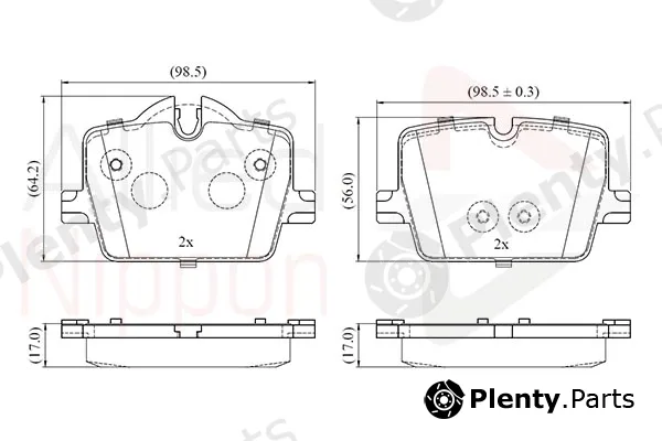 Comline ADB02865 — Brake Pad Set, disc brake ANL Braking
