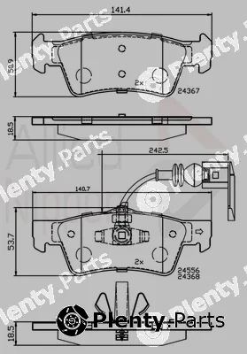Comline ADB12244 — Brake Pad Set, disc brake ANL Braking