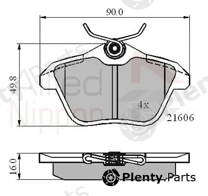 Comline ADB01095 — Brake Pad Set, disc brake ANL Braking