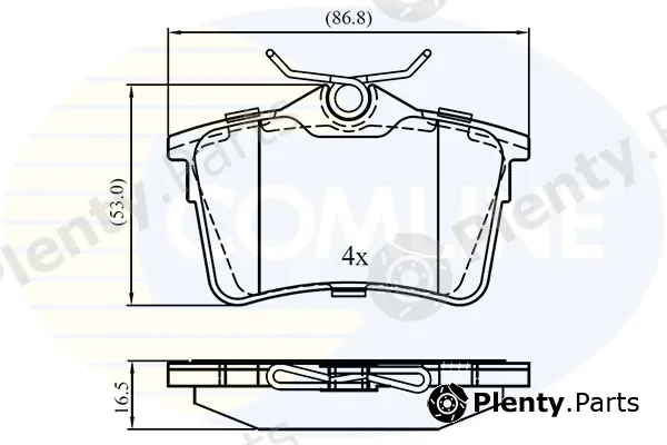 Comline CBP01797 — Brake Pad Set, disc brake Comline