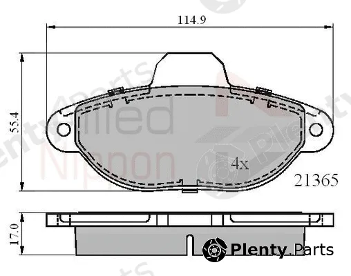 Comline ADB0509 — Brake Pad Set, disc brake ANL Braking