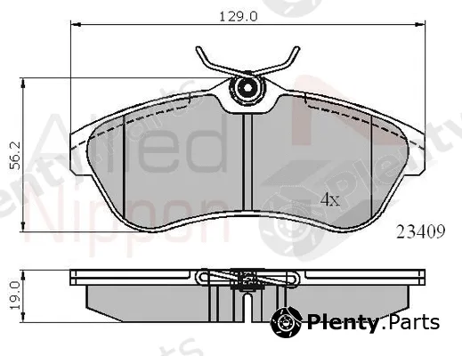 Comline ADB01146 — Brake Pad Set, disc brake ANL Braking