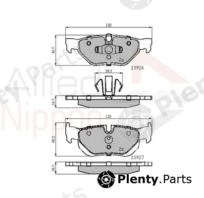 Comline ADB01708 — Brake Pad Set, disc brake ANL Braking