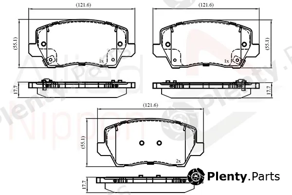 Comline ADB02861 — Brake Pad Set, disc brake ANL Braking