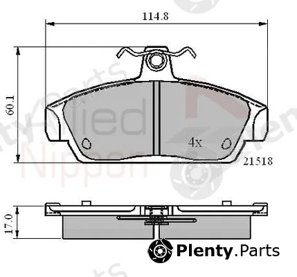 Comline ADB0467 — Brake Pad Set, disc brake ANL Braking