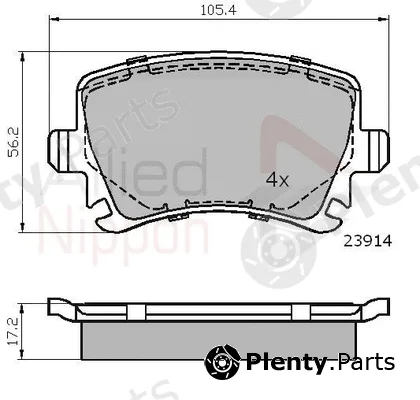Comline ADB01284 — Brake Pad Set, disc brake ANL Braking
