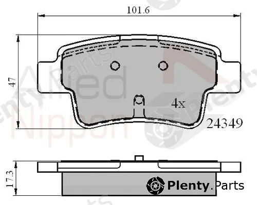 Comline ADB01528 — Brake Pad Set, disc brake ANL Braking