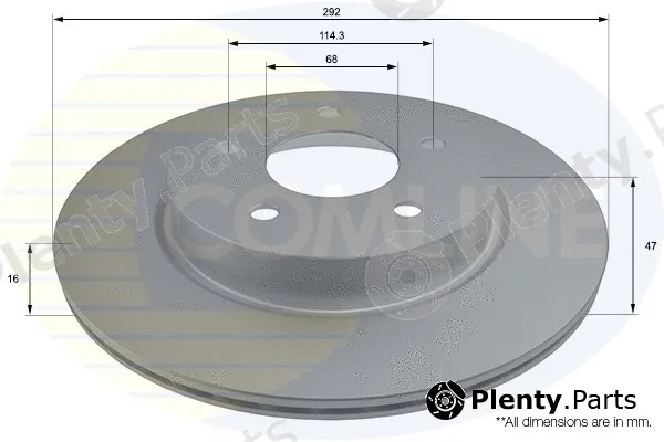 Comline ADC0297V — Brake Disc COATED
