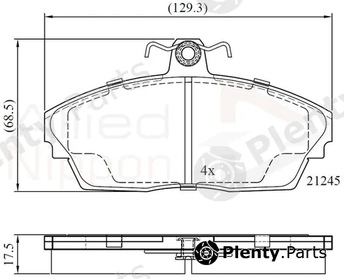 Comline ADB0256 — Brake Pad Set, disc brake ANL Braking