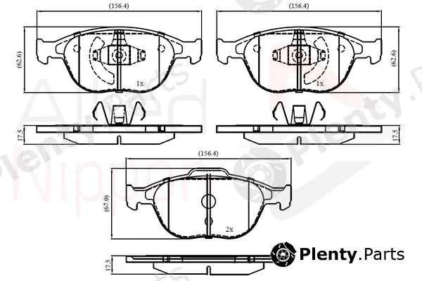 Comline ADB01150 — Brake Pad Set, disc brake ANL Braking