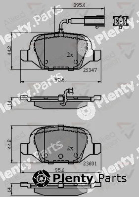 Comline ADB11026 — Brake Pad Set, disc brake ANL Braking