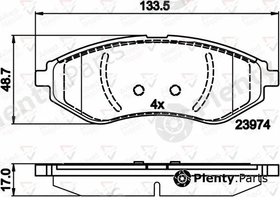 Comline ADB01598 — Brake Pad Set, disc brake ANL Braking