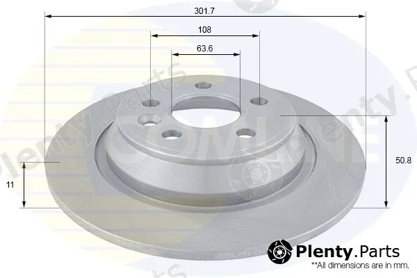 Comline ADC1240 — Brake Disc COATED