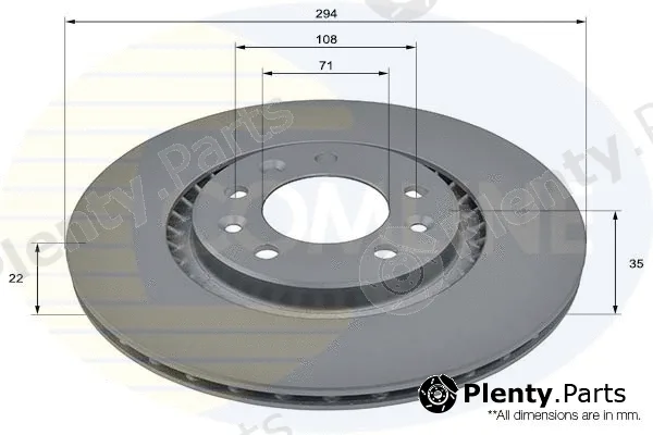 Comline ADC2847V — Brake Disc COATED
