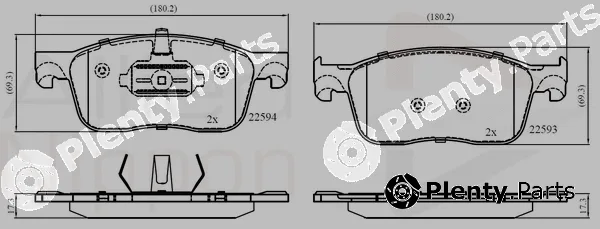 Comline ADB02354 — Brake Pad Set, disc brake ANL Braking