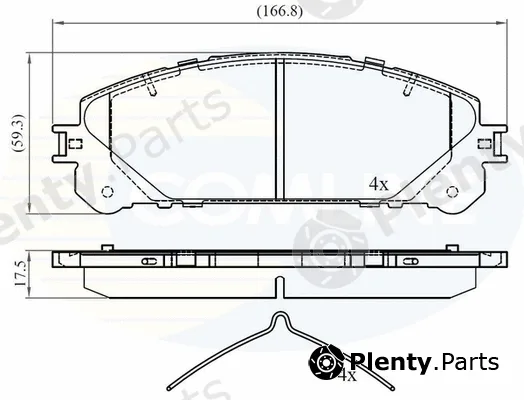 Comline CBP02267 — Brake Pad Set, disc brake Comline
