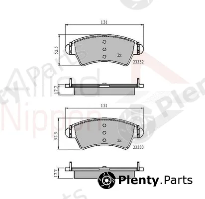 Comline ADB01260 — Brake Pad Set, disc brake ANL Braking