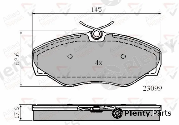 Comline ADB01780 — Brake Pad Set, disc brake ANL Braking