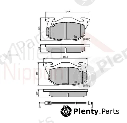 Comline ADB2258 — Brake Pad Set, disc brake ANL Braking