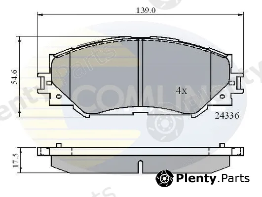 Comline CBP01515 — Brake Pad Set, disc brake Comline