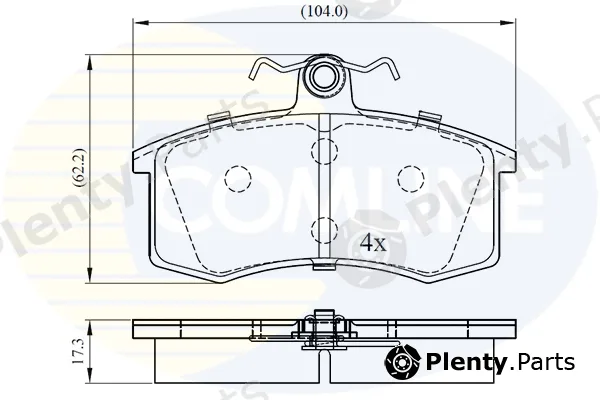 Comline CBP0173 — Brake Pad Set, disc brake Comline