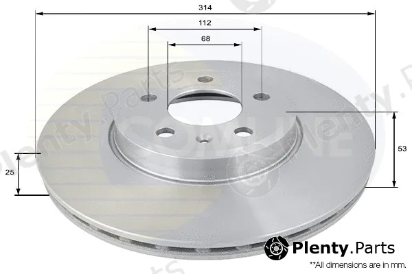Comline ADC1476V — Brake Disc COATED
