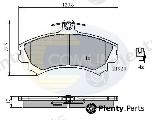Comline CBP31304 — Brake Pad Set, disc brake Comline