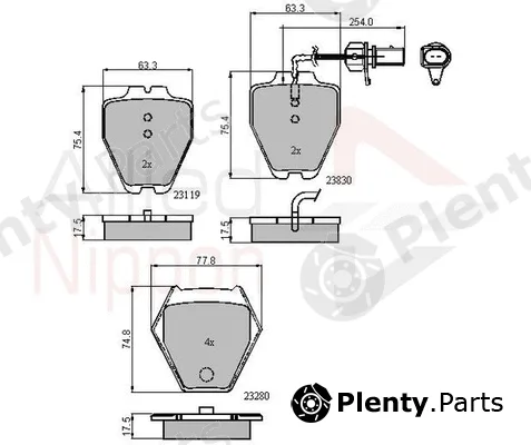 Comline ADB11771 — Brake Pad Set, disc brake ANL Braking