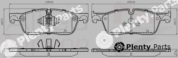 Comline ADB02446 — Brake Pad Set, disc brake ANL Braking