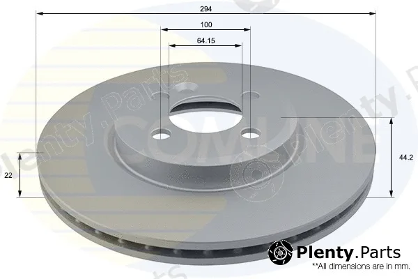 Comline ADC1767V — Brake Disc COATED