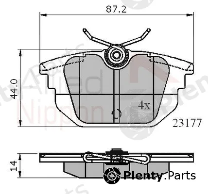 Comline ADB01012 — Brake Pad Set, disc brake ANL Braking