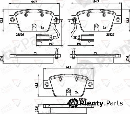 Comline ADB12154 — Brake Pad Set, disc brake ANL Braking