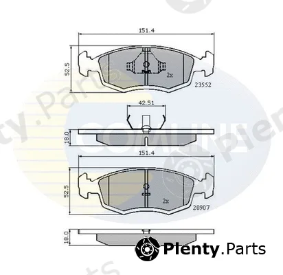 Comline CBP0201 — Brake Pad Set, disc brake Comline