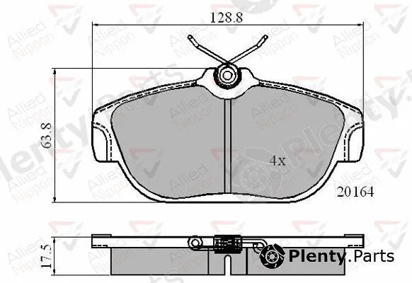 Comline ADB0590 — Brake Pad Set, disc brake ANL Braking